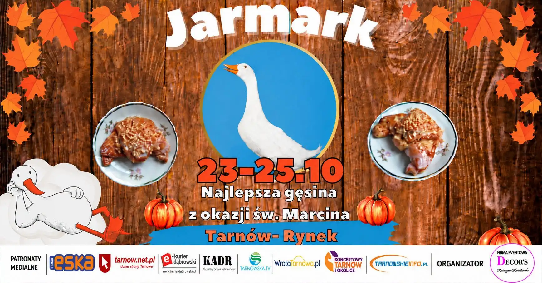 Plakat Jarmark św. Marcina Tarnów 23-25.10 carolin